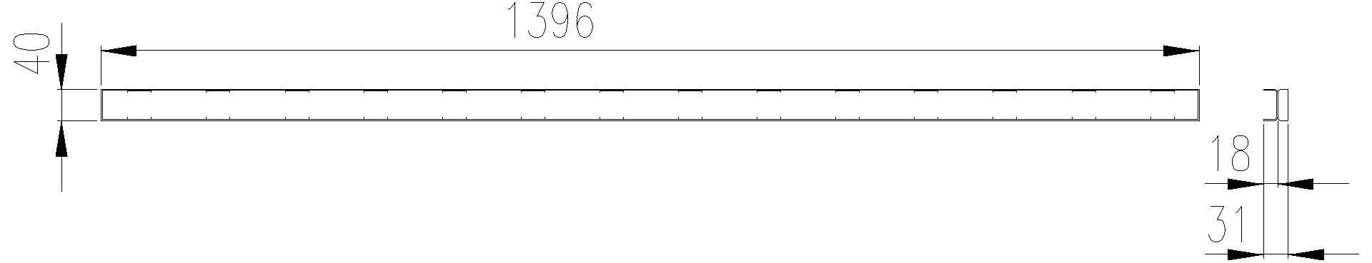 Dallmer - DALLMER Abdeckung CeraLine Individual, 1400 mm