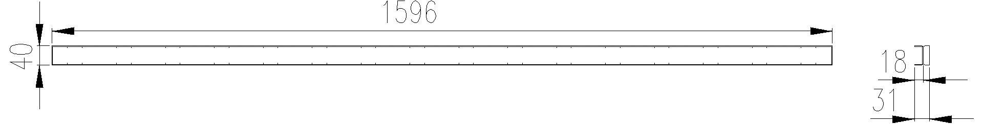 Dallmer - DALLMER Abdeckung CeraLine Individual, 1600 mm