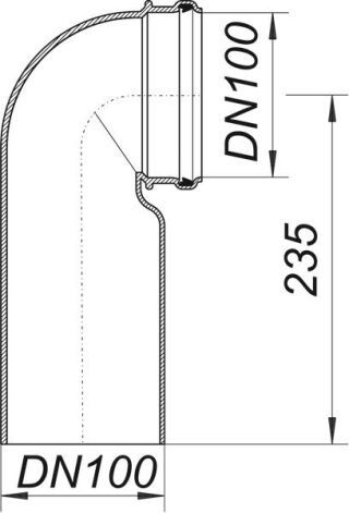 DALLMER Wand-WC-Bogen Dallmer - DALLMER Wand-WC-Bogen