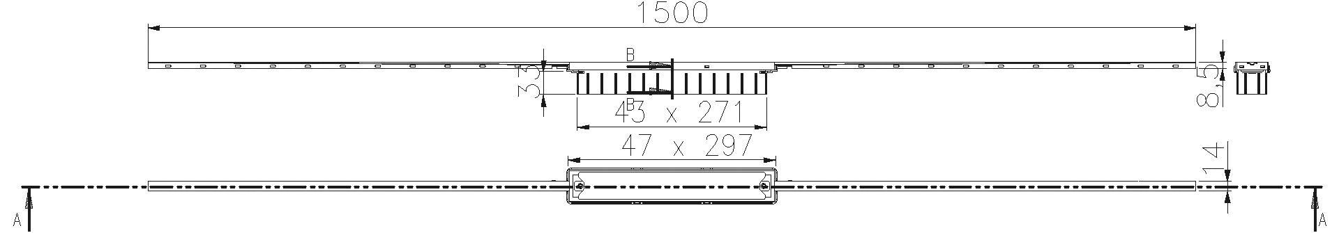 DALLMER Duschrinne CeraFloor Individual rotgold matt, 800-1500 mm