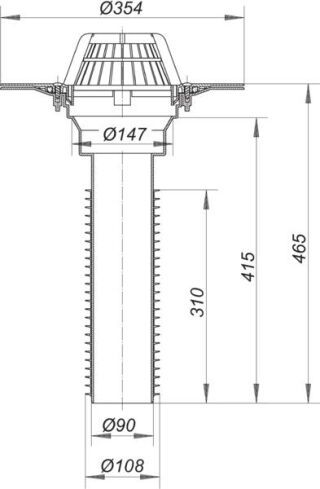 DALLMER Sanierungs-Dachablauf 63 T Dallmer - DALLMER Sanierungs-Dachablauf 63 T
