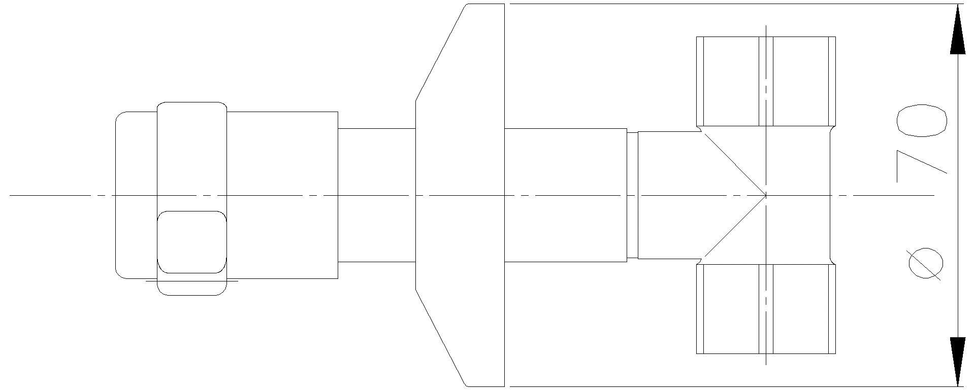 DALLMER Oberteil zu Geräteventil 405 verchromt "Schell"