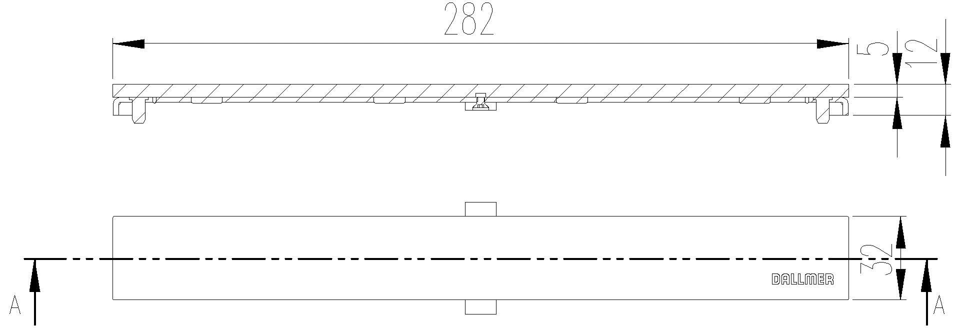 Dallmer - DALLMER Abdeckung CeraFloor/CeraFrame Individual Design messing matt