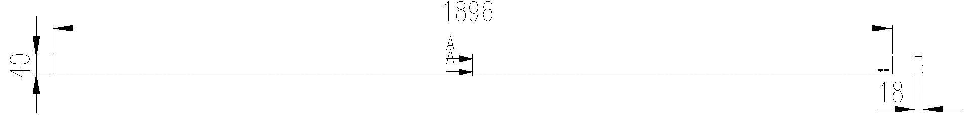 Dallmer - DALLMER Abdeckung CeraLine Standard, 1900 mm