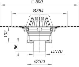 DALLMER DallBit Dachablauf 62 D Dallmer - DALLMER DallBit Dachablauf 62 D