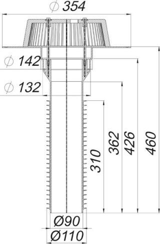 DALLMER Sanierungs-Dachablauf 63 T Dallmer - DALLMER Sanierungs-Dachablauf 63 T