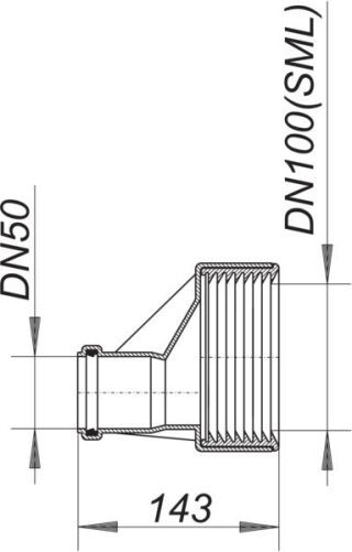 DALLMER HT/SML-Rohrverbinder Dallmer - DALLMER HT/SML-Rohrverbinder