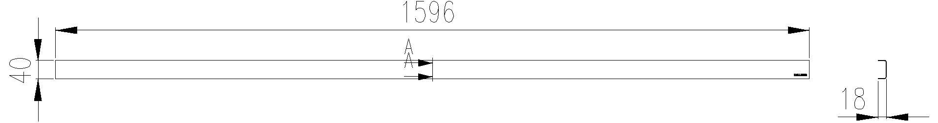 Dallmer - DALLMER Abdeckung CeraLine Standard, 1600 mm