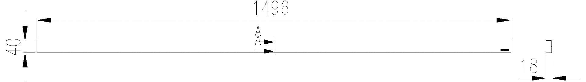 Dallmer - DALLMER Abdeckung CeraLine Standard, 1500 mm