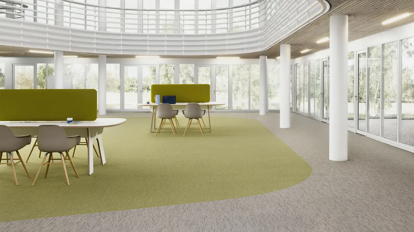 DESSO AirMaster® - Teppichfliesen für gesunde Raumluft durch Feinstaubbindung DESSO AirMaster® - Teppichfliesen für gesunde Raumluft durch Feinstaubbindung