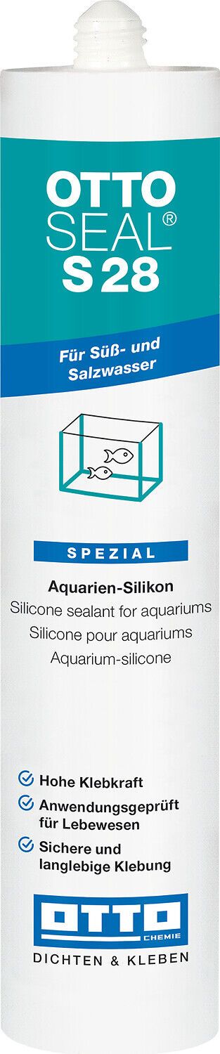 OTTOSEAL S 28 SILIKON-DICHTSTOFF (Aquarien und Glasstein) OTTO-CHEMIE - OTTOSEAL S 28 SILIKON-DICHTSTOFF (Aquarien und Glasstein)