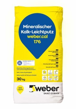 weber.cal 176, Kalk-Leichtputz Unterputz