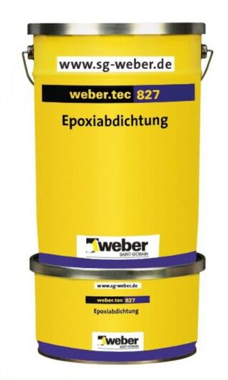weber.tec 827, Reaktionsharzbeschichtung zur Erstellung von Verbundabdichtungen