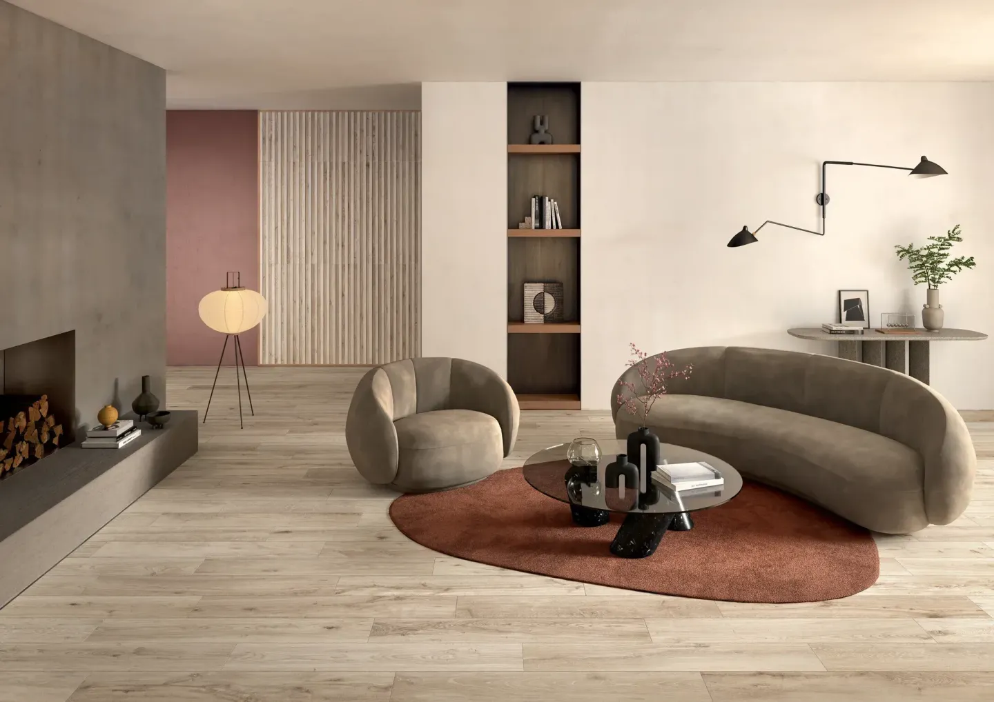 Wand- und Bodenfliesen in Holzoptik Wand- und Bodenfliesen in Holzoptik