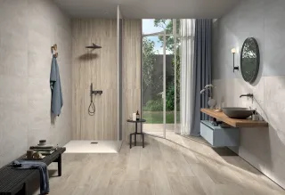 Wand- und Bodenfliesen in Holzoptik Wand- und Bodenfliesen in Holzoptik