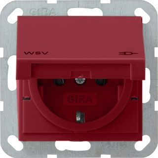 Gira - Gira System 55 SCHUKO-Steckdose mit Klappdeckel