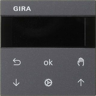 Gira - S3000 Jal.- + Schaltuhr DisplaySystem 55 Anthrazit (GTIN: 4010337027478, HAN: 536628)