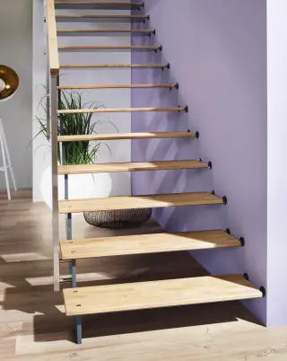 Treppen als  Stahl-Holz Konstruktion Treppen als  Stahl-Holz Konstruktion