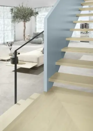 Wangentreppen mit verschiedenen Materialien Wangentreppen mit verschiedenen Materialien