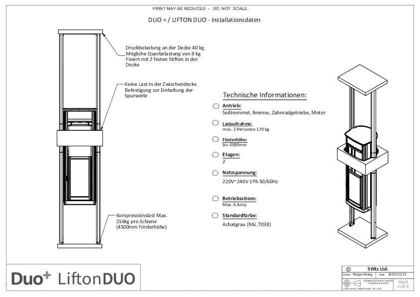 LiftonDuo Lift-Installation