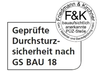 KEMPEROL® FALLSTOP - Durchsturzsicherung für Lichtkuppeln