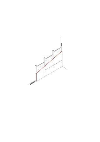 Danogips - Vorsatzschale/Schachtwand freistehend, 1 x 12,5 mm DANO® Platte, Holz-Unterkonstruktion (System: HV00-01)