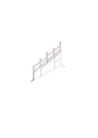 Danogips - Vorsatzschale/Schachtwand freistehend, 2 x 12,5 mm DANO® Ausbau einseitig beplankt (System: V00-10b)