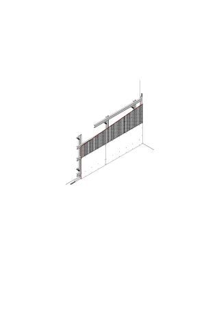 Akustik-Vorsatzschale zur Verbesserung der Raumakustik, 1 x 12,5 mm DANO® Bau + DANO® Akustik A/GKB einseitig beplankt vor Massivwand