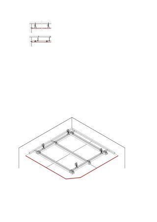 Abgehängte Unterdecke , 1 x 12,5 mm DANO® Fix