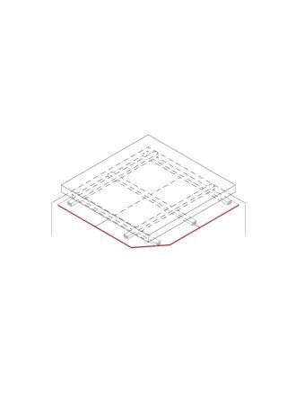 Danogips - Direkt befestigte Unterdecke, 1 x 12,5 mm DANO® Platte, Unterkonstruktion aus Holzlattung (System: D00-10a)