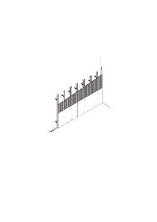 Akustik-Vorsatzschale zur Verbesserung der Raumakustik, 1 x 12,5 mm DANO® Bau + DANO® Akustik A/GKB einseitig beplankt vor Massivwand