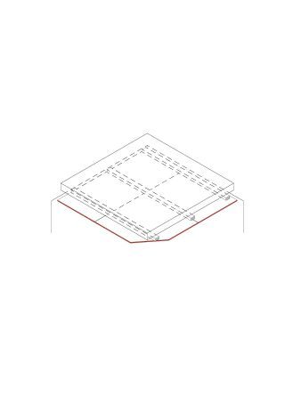 Danogips - Direkt befestigte Unterdecke, 1 x 12,5 mm DANO® Platte, Unterkonstruktion aus Holzlattung (System: D00-09a)