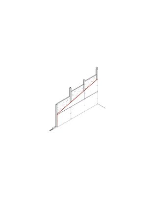 Vorsatzschale/Schachtwand freistehend, 1 x 12,5 mm DANO® Fix einseitig beplankt