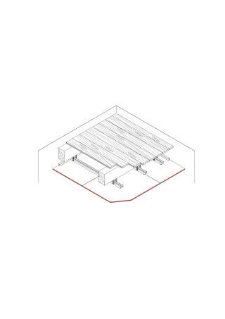 Gipsplatten-Unterdecke für Holzbalkendecke, 1 x 12,5 mm DANO® Fix