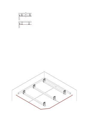 Abgehängte Unterdecke, 1 x 12,5 mm DANO® Platte, Unterkonstruktion aus Holzlattung