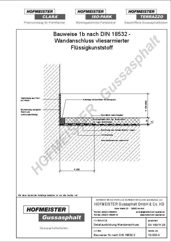 vliesarmierter Flüssigkunststoff 1 lagig