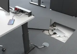 Geräteeinsätze und Kassetten: Installationsraum im Unterflurkanal oder Hohlboden Geräteeinsätze und Kassetten: Installationsraum im Unterflurkanal oder Hohlboden