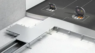 Unterflur-Kanalsysteme: Freie Leitungsverlegung im Estrich Unterflur-Kanalsysteme: Freie Leitungsverlegung im Estrich