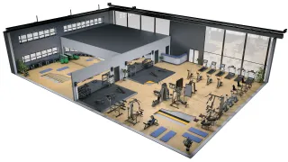 Fußbodenaufbauten speziell für Fitnessstudios Fußbodenaufbauten speziell für Fitnessstudios