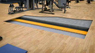 Fußbodenaufbauten speziell für Fitnessstudios Fußbodenaufbauten speziell für Fitnessstudios