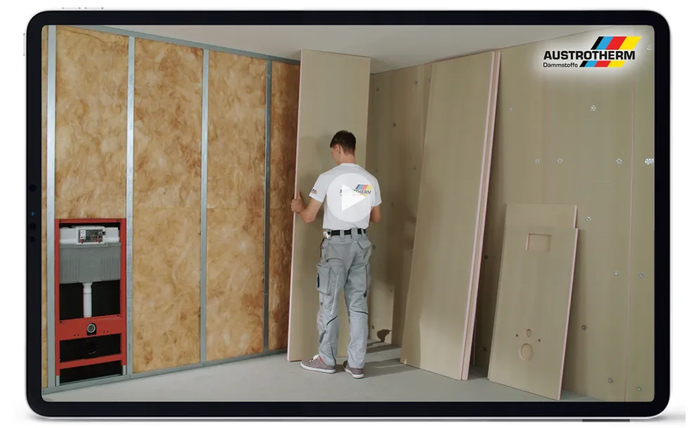 In acht verschiedenen Montagevideos wird die schnelle und einfache Verarbeitung der Austrotherm Uniplatte erklärt.