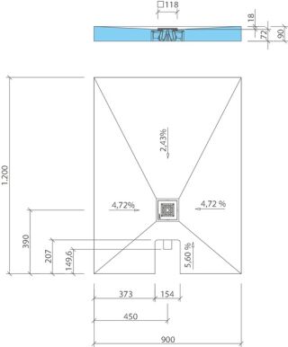 wedi Fundo Integro Duschelement wedi - wedi Fundo Integro Duschelement
