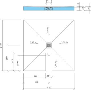 wedi Fundo Integro Duschelement wedi - wedi Fundo Integro Duschelement