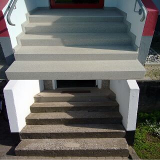 Treppenstufen aus Polymerbeton