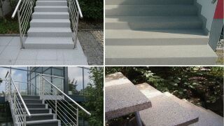 Treppenstufen aus Polymerbeton