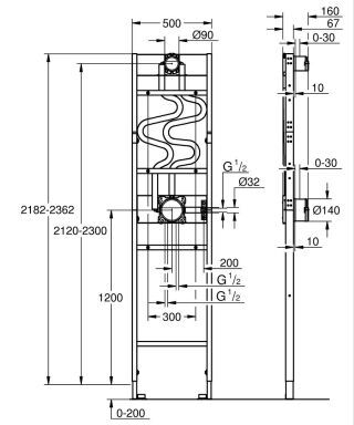 GROHE Duschrahmen Rapido GROHE - GROHE Duschrahmen Rapido