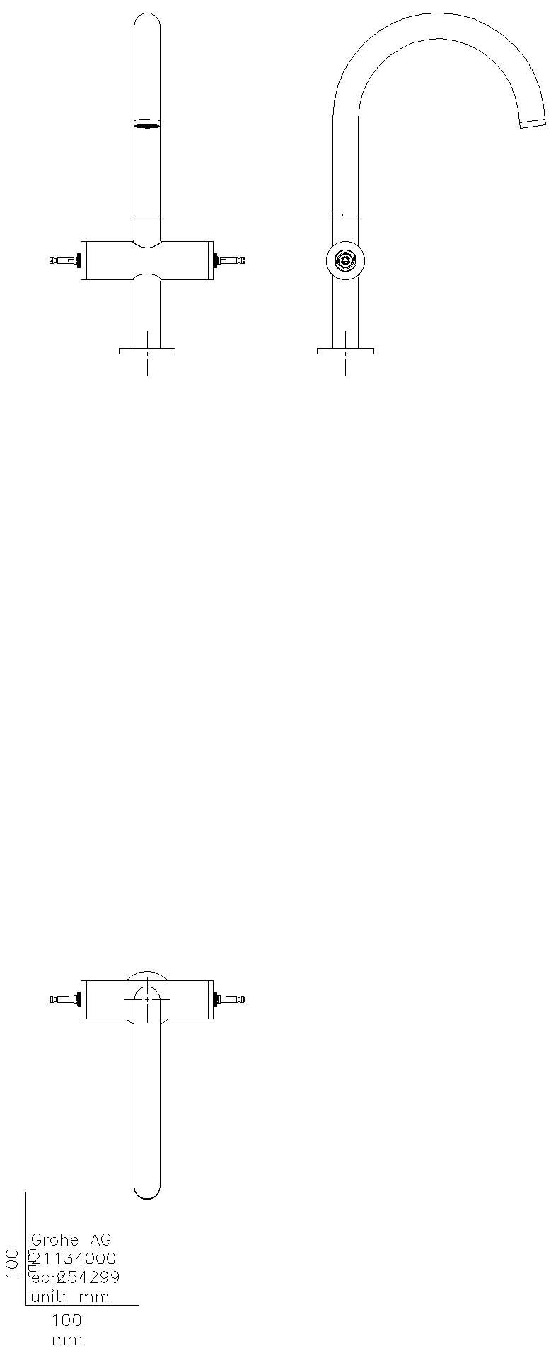 GROHE WT-Einlochbatt. Atrio Private C. 21134 L-Size f. Hebelgr. warm sunset gb