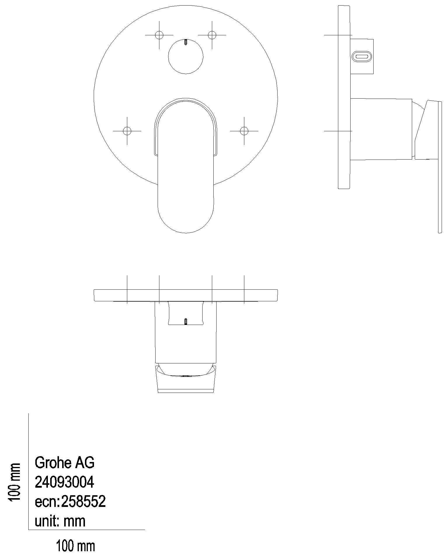 GROHE EH-Batt. Plus 24093_4 3-W-Umstell. FMS f. Rapido SmartBox warm sunset geb.