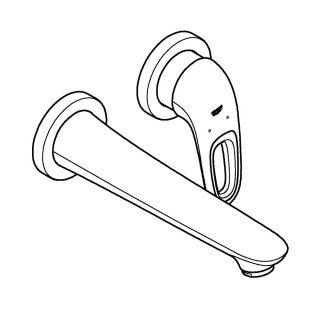 GROHE - GROHE Eurostyle 2-Loch-WT-Wandbatterie FMS