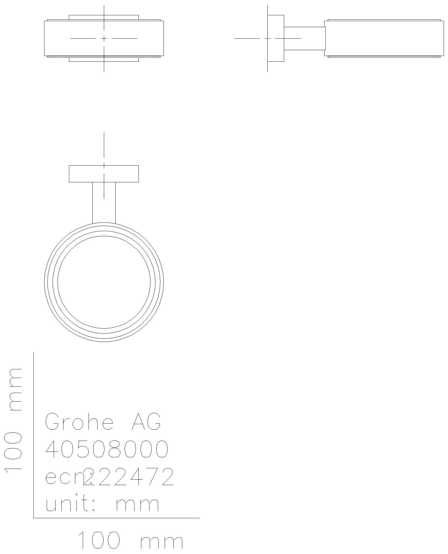 GROHE Halter Essentials Cube 40508_1 für Becher/Seifenschale/Seifenspender chrom